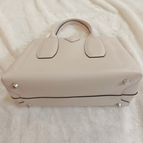 NWT LONGCHAMP ROSEAU M HANDBAG Ecru Leather - Picture 8 of 10